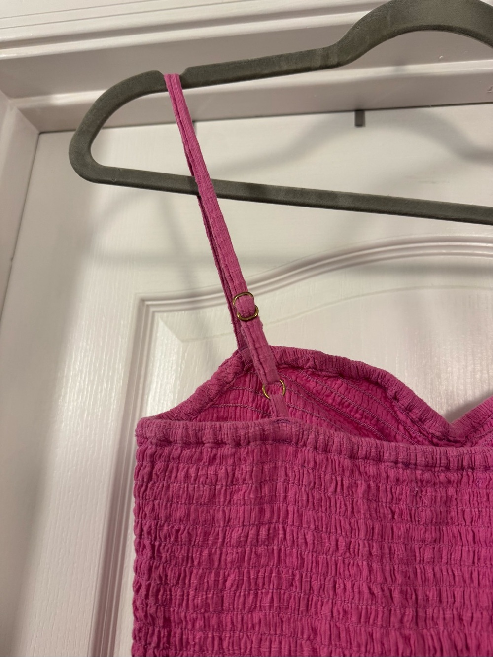 L Space Mallorca Pink Smocked Tiered Maxi Dress - Picture 8 of 15